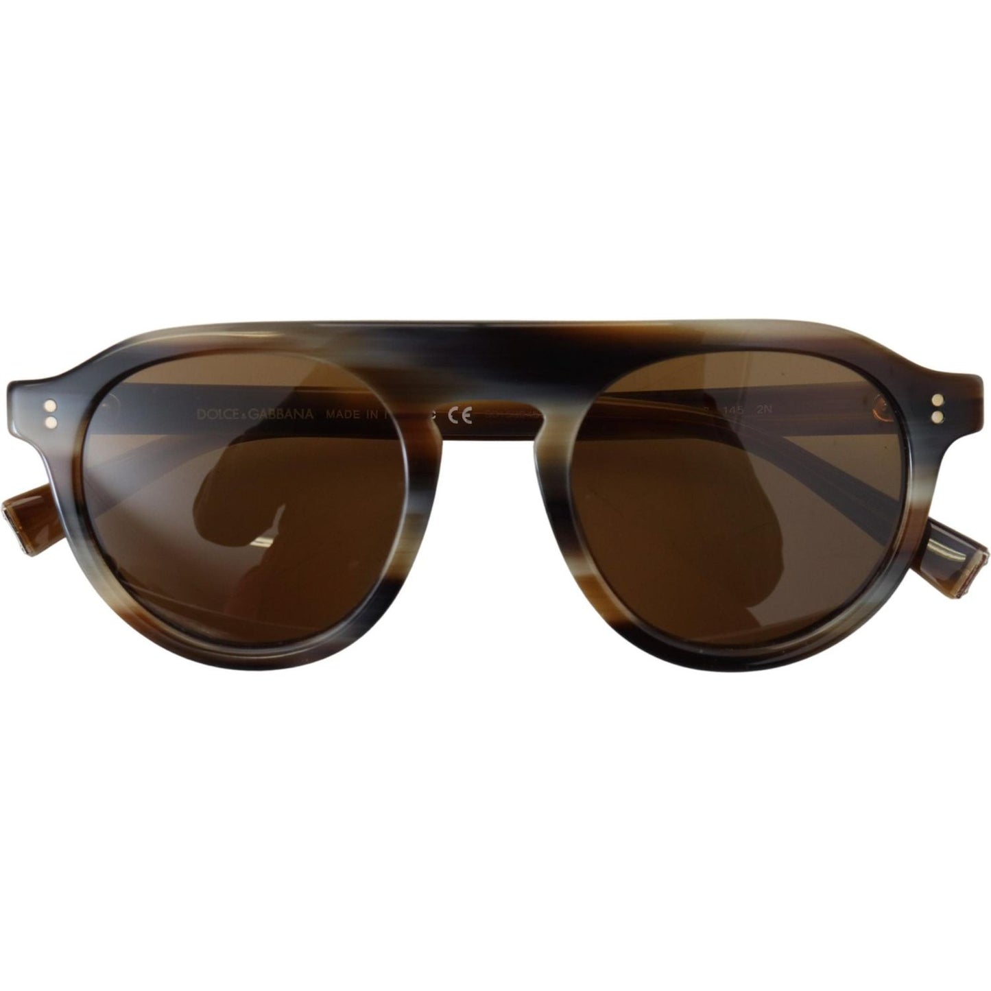 Dolce & Gabbana Brown Tortoise Oval Full Rim Eyewear DG4306 Sunglasses GLA1206
