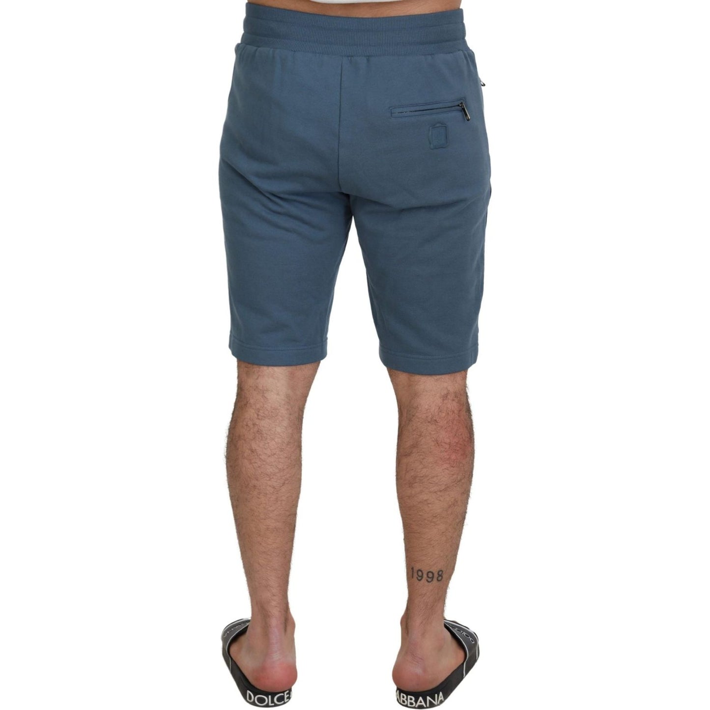 Dolce & Gabbana Blue Cotton Bermuda Casual Mens Shorts PAN73398- 46