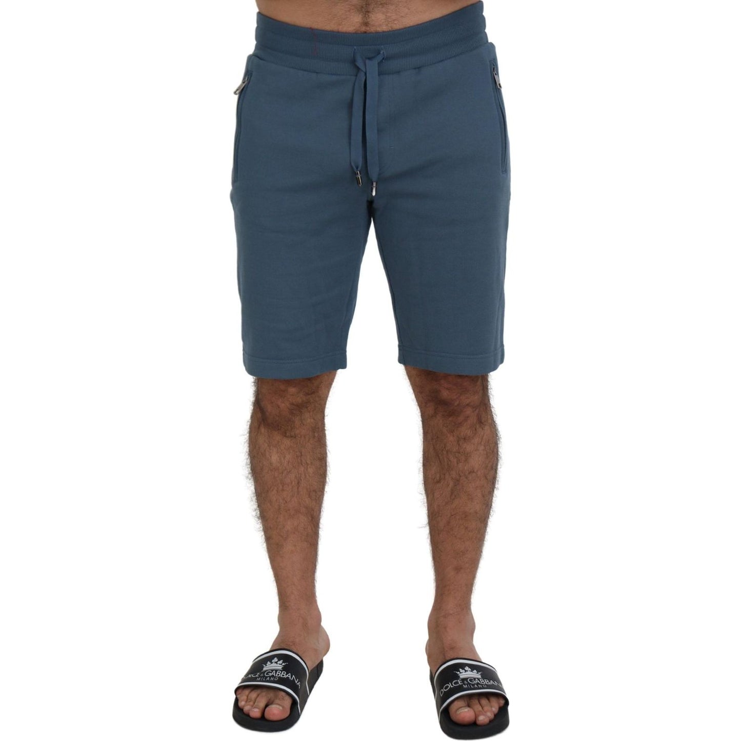 Dolce & Gabbana Blue Cotton Bermuda Casual Mens Shorts PAN73398- 46