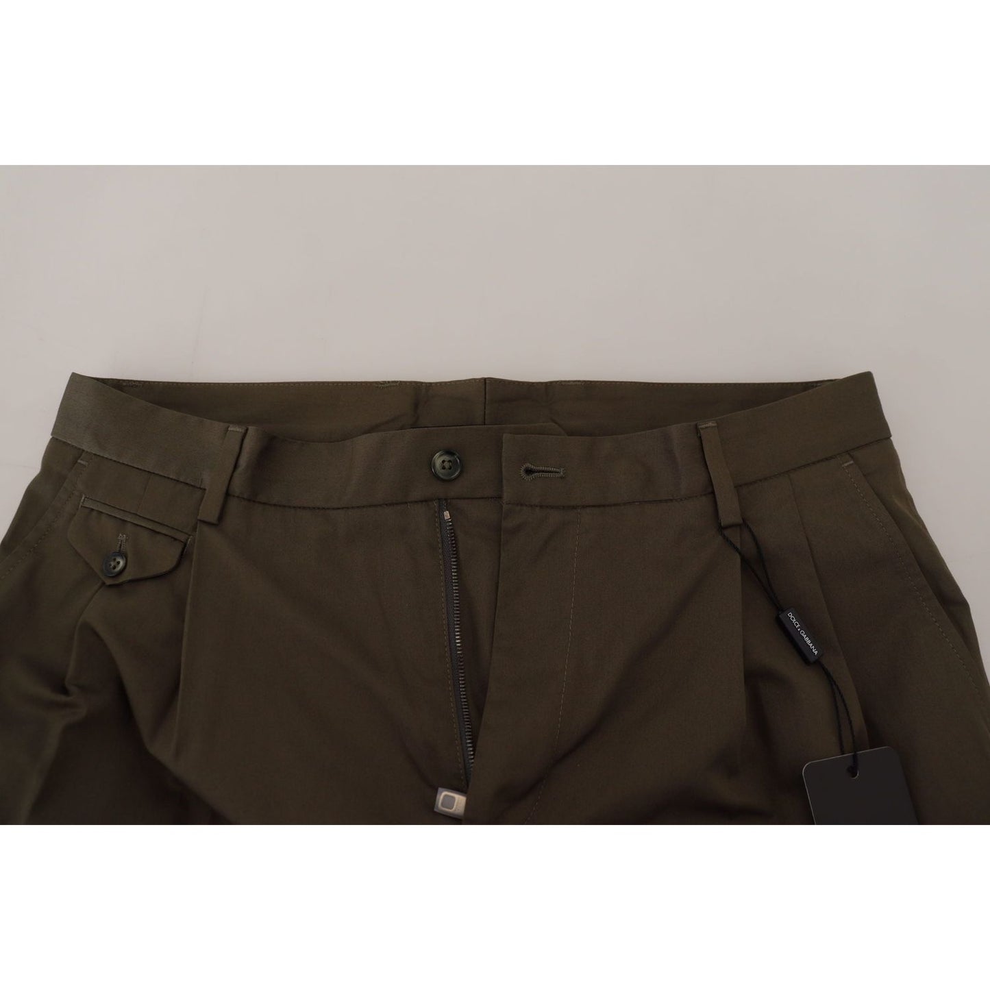 Dolce & Gabbana Green Chinos Cotton Casual Shorts PAN74019- 44