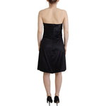 Dolce & Gabbana Black Silk Shift Short Mini Party Dress DR28813- 38