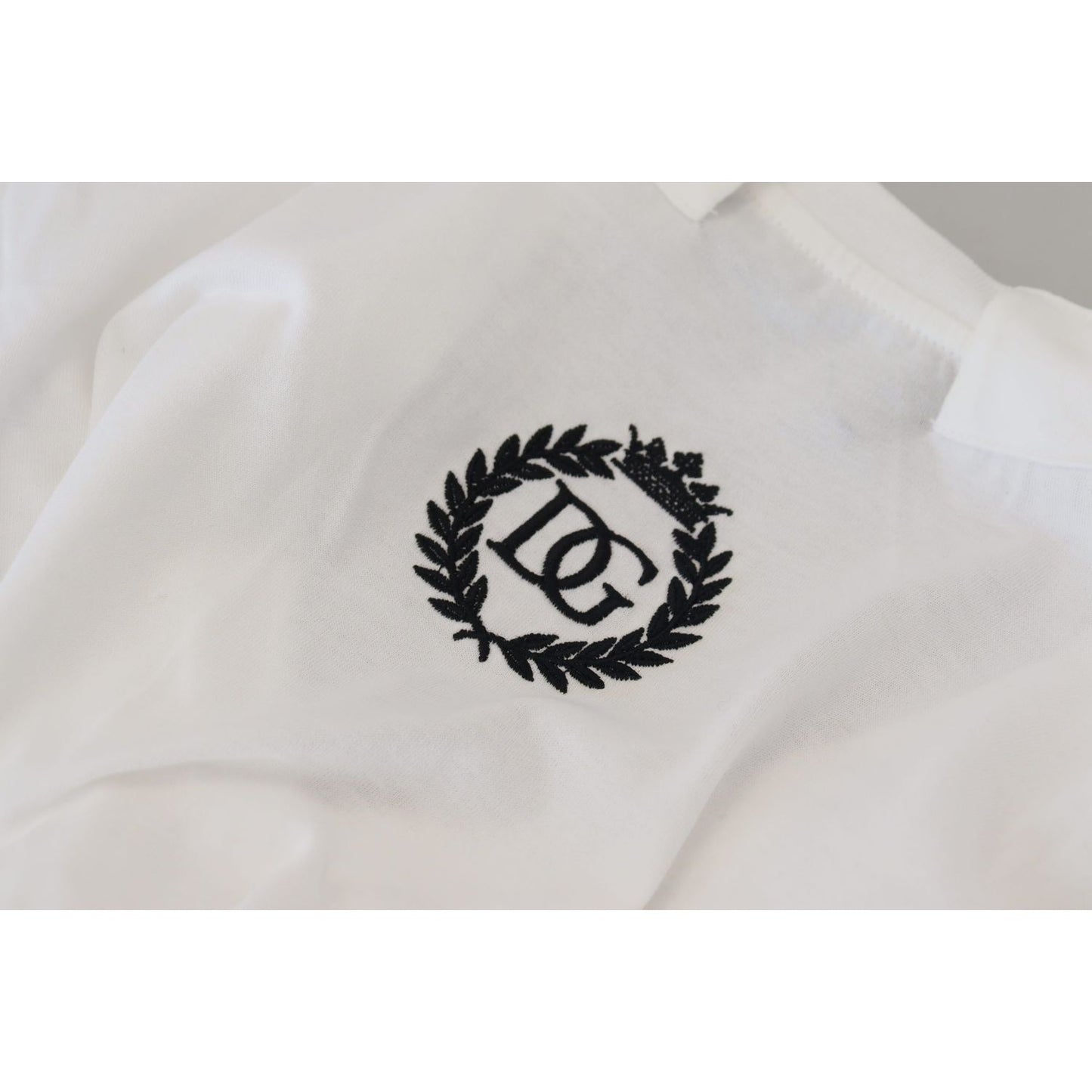 Dolce & Gabbana White Short Sleeve V-neck Cotton Top Blouse T-shirt TSH83004- 42