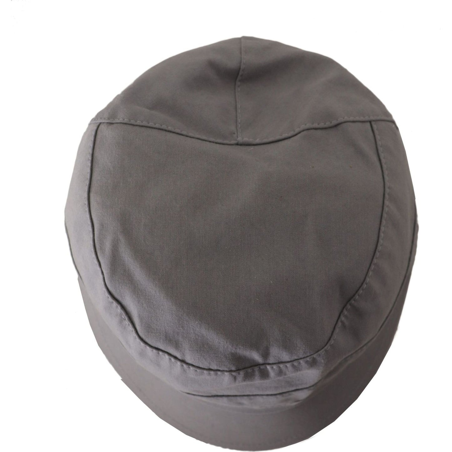 Dolce & Gabbana Gray Newsboy Cap Men Capello Cotton Hat HAT9321- 60