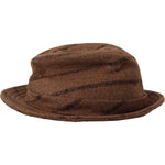 Dolce & Gabbana Brown Fedora Striped Print Summer Hat HAT9274 - 57