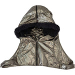 Dolce & Gabbana Silver Fur Whole Head Wrap Men Capello Nylon Hat HAT9391 - 58