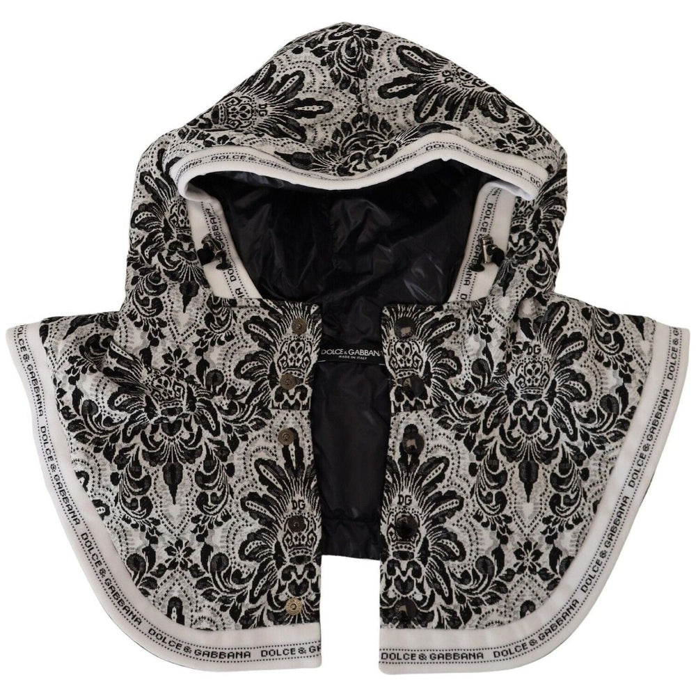 Dolce & Gabbana White Floral Whole Head Wrap One Size Cotton Hat HAT9388