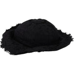 Dolce & Gabbana Black Cotton Wide Brim Shade Hat HAT9378 - 57