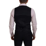Dolce & Gabbana Multicolor Polyester Waistcoat Dress Formal Vest TSH83315 - 48