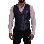 Dolce & Gabbana Multicolor Polyester Waistcoat Dress Formal Vest TSH83315 - 48