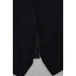 Dolce & Gabbana Black Virgin Wool Waistcoat Formal Dress Vest TSH83183 - 50