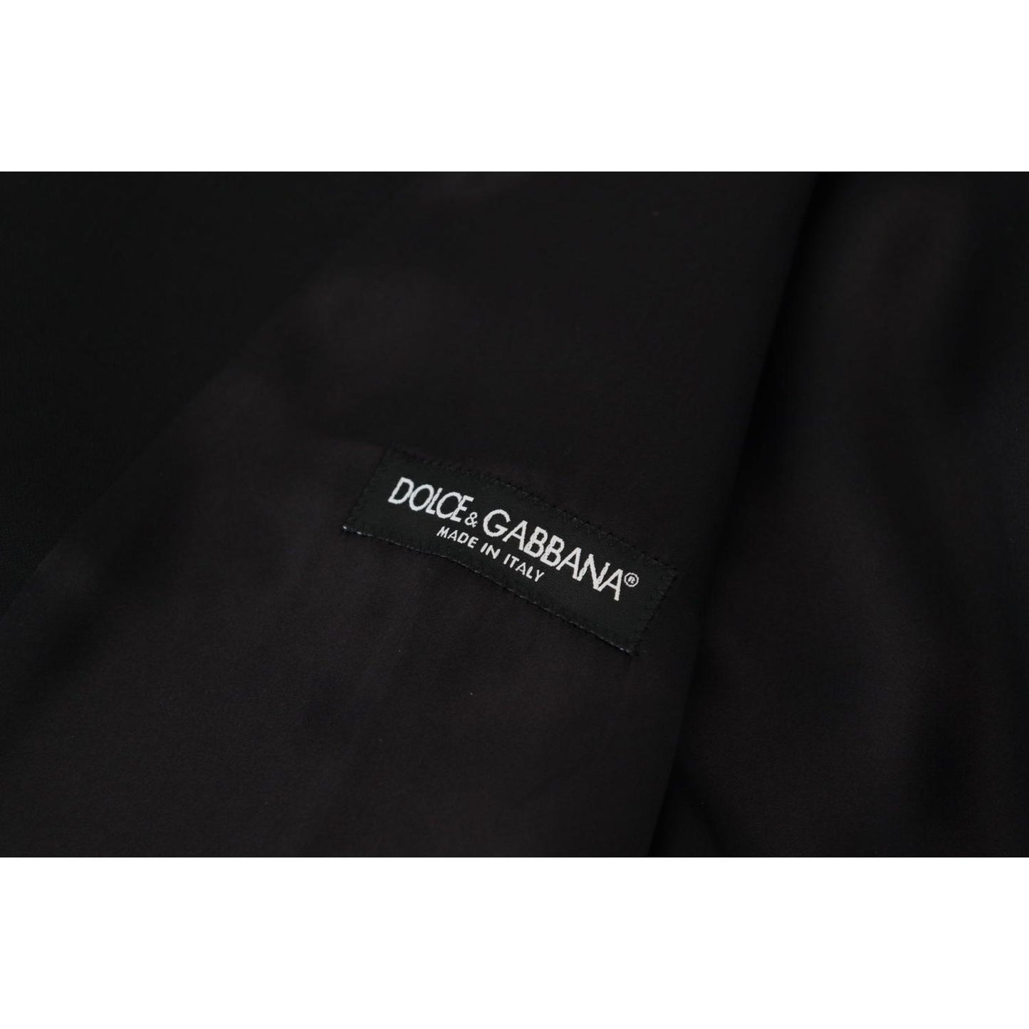 Dolce & Gabbana Black Virgin Wool Waistcoat Formal Dress Vest TSH83183 - 50
