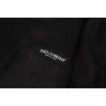 Dolce & Gabbana Black Virgin Wool Waistcoat Formal Dress Vest TSH83183 - 50