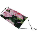 Dolce & Gabbana Black Floral Pleated Elastic Ear Strap Face Mask SMY101006