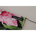 Dolce & Gabbana Black Floral Pleated Elastic Ear Strap Face Mask SMY101006