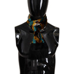 Dolce & Gabbana Multicolor DG Logo Print Shawl Wrap Fringe Scarf MS6225