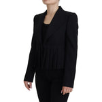 Dolce & Gabbana Black Single Breasted Fit Blazer Wool Jacket JKT3483 - 38