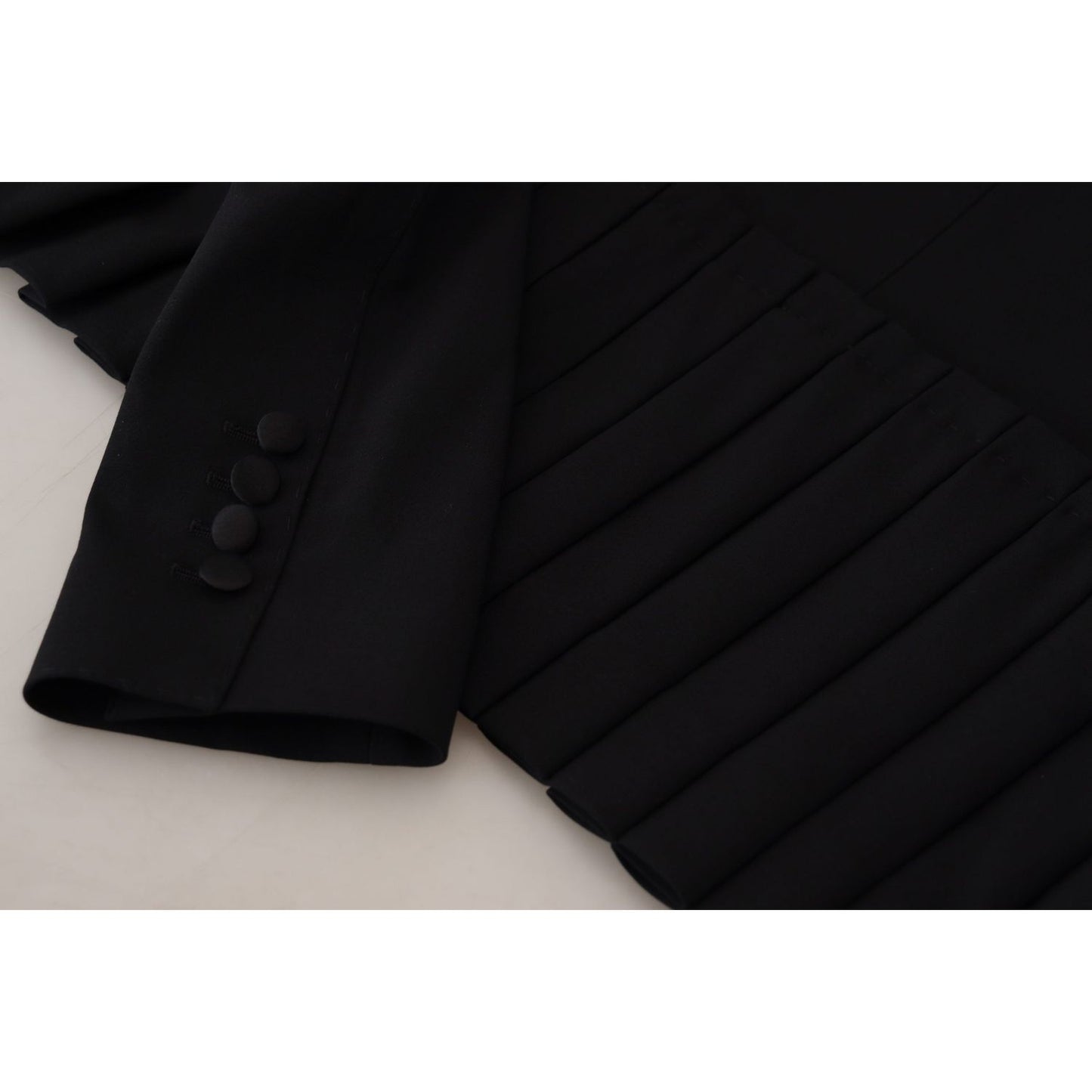 Dolce & Gabbana Black Single Breasted Fit Blazer Wool Jacket JKT3483 - 38