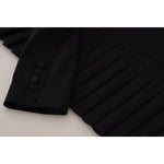 Dolce & Gabbana Black Single Breasted Fit Blazer Wool Jacket JKT3483 - 38