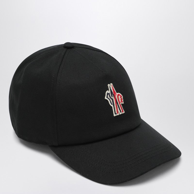 Moncler Grenoble Black Cap with visor and logo patch LDin,Men,Men > Accessories,Men > Accessories > Scarves Hats & Gloves,Spring - Summer 2025,Yes Eu 3B000-0304863/Q_MONGR-999_100