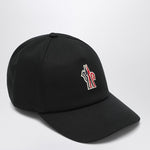 Moncler Grenoble Black Cap with visor and logo patch LDin,Men,Men > Accessories,Men > Accessories > Scarves Hats & Gloves,Spring - Summer 2025,Yes Eu 3B000-0304863/Q_MONGR-999_100