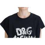 Dolce & Gabbana Black D&G Fashion Round Neck Cotton T-shirt TSH83255 - 40
