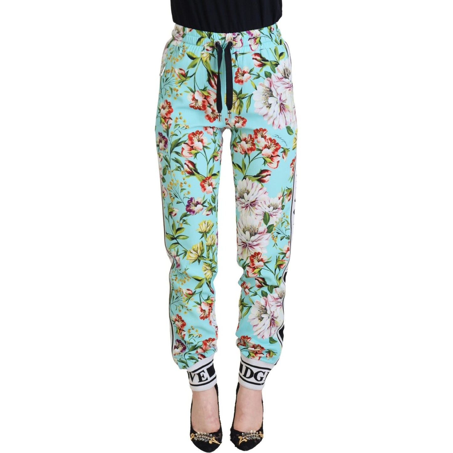 Dolce & Gabbana Multicolor Floral Sweatpants Pants PAN73071 - 36