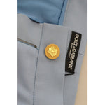 Dolce & Gabbana Light Blue Button Wide Leg Pants PAN74196 - 40