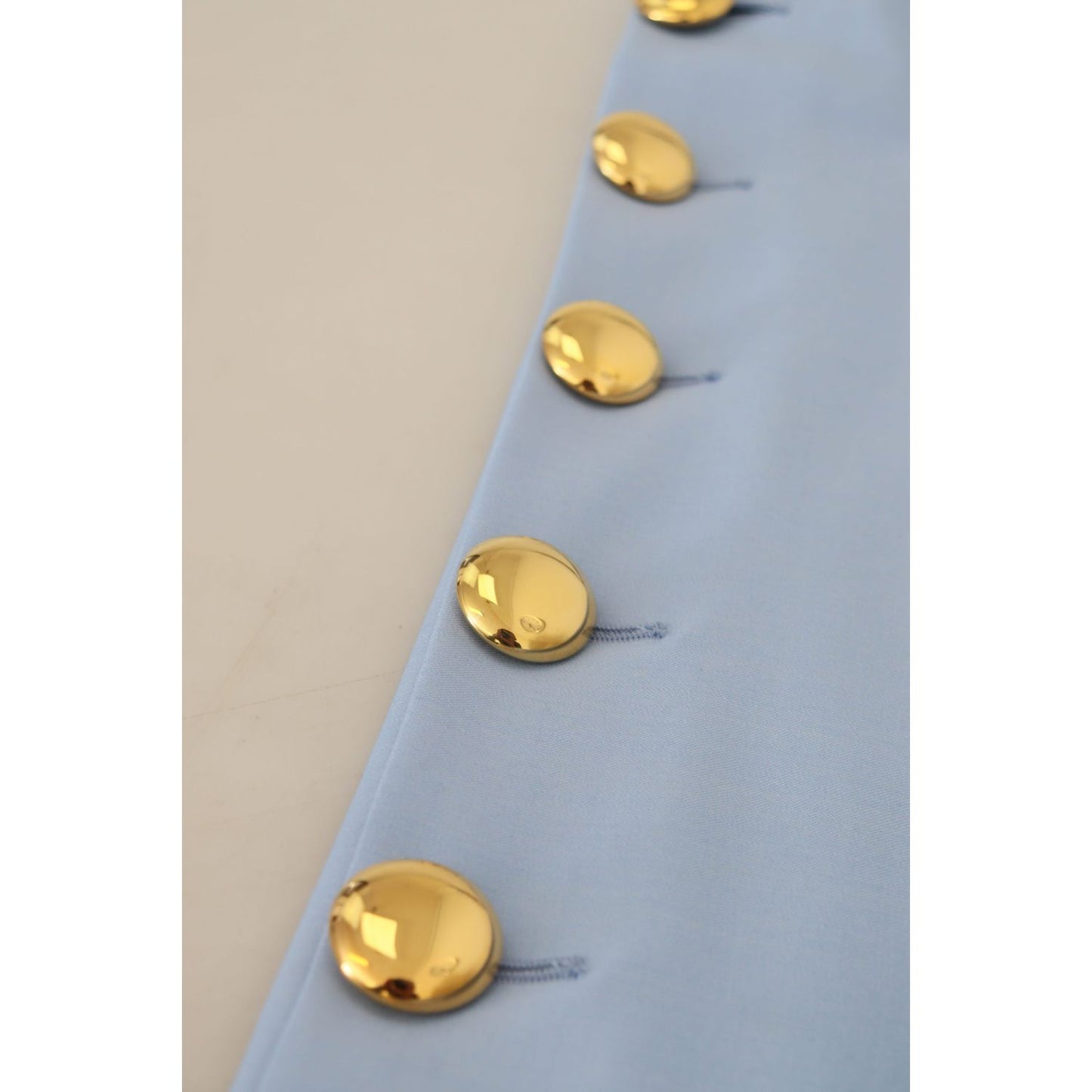 Dolce & Gabbana Light Blue Button Wide Leg Pants PAN74196 - 40
