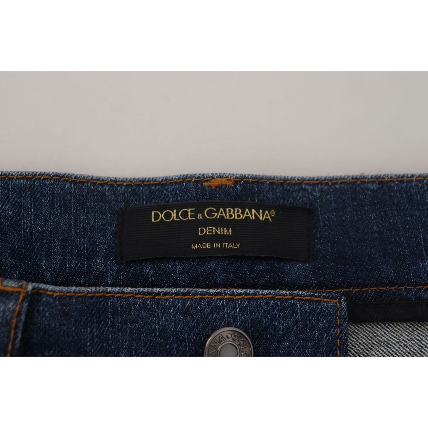 Dolce & Gabbana Black Floral Lace Front Skinny Denim Jeans PAN74208 - 40
