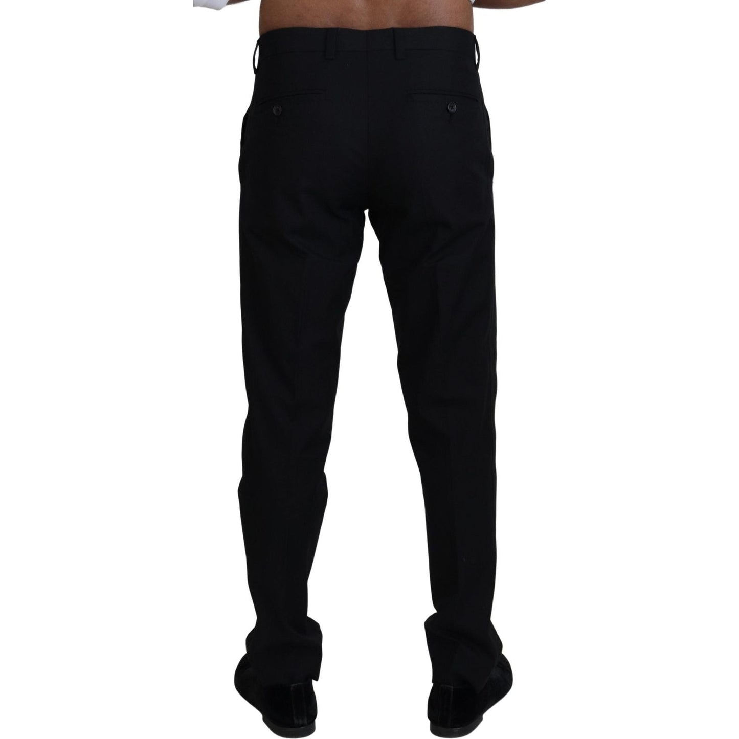 Dolce & Gabbana Black Chino Formal Cotton Pants PAN73337 - 46