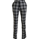 BENCIVENGA Black Checkered Cotton Men Casual Pants PAN74119 - 48