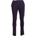 BENCIVENGA Purple Pure Cotton Tapered Mens Pants PAN74123 - 46