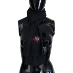 Dolce & Gabbana Black Sacred Heart #DGLovesLondon Wrap Scarf MS6897