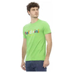 Baldinini Trend Green Cotton Men T-Shirt BA-23188-XS