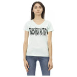 Trussardi Action Light Blue Cotton Women Top TR-23087-XS