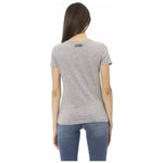 Trussardi Action Gray Cotton Women T-Shirt TR-23045-XS