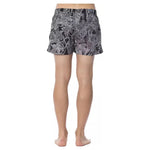 Roberto Cavalli Sport Black Polyester Men Swimsuit RO-13747-IT46 | S