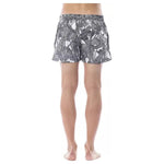 Roberto Cavalli Sport Black Polyester Men's Swim Trunk RO-13750-IT48 | M
