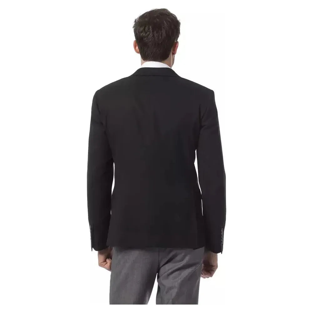 Billionaire Italian Couture Black Wool Mens Blazer BI-10388-IT50 | L