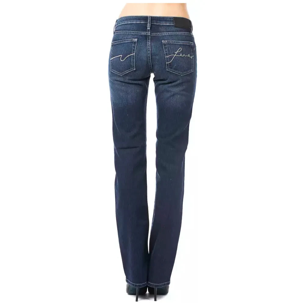 Ungaro Fever Blue Cotton Women Jeans UN-8224-W28