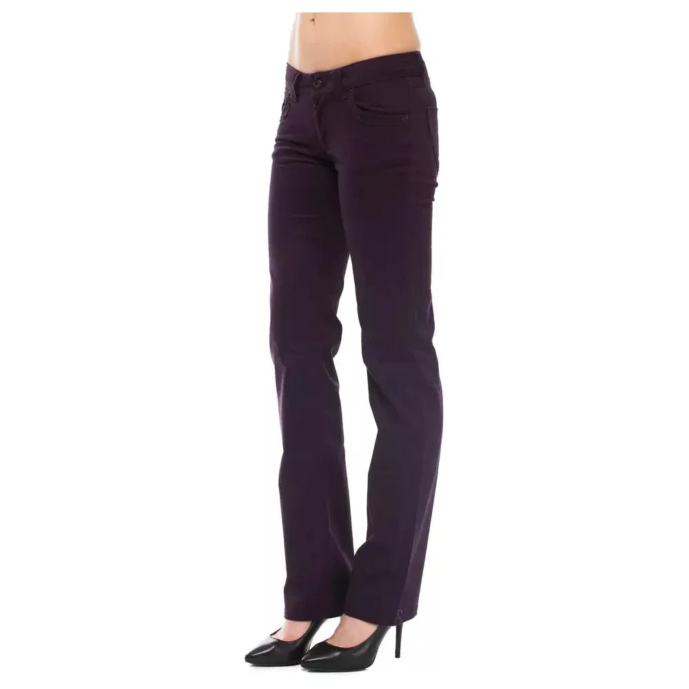 Ungaro Fever Purple Cotton Women Pant