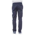 Verri Blue Polyester Men's Pant Verri Dark Slate Gray