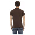 Trussardi Action Brown Cotton Men T-Shirt TR-22731-S