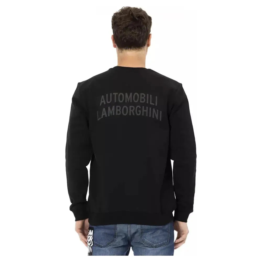 Automobili Lamborghini Black Cotton Men Sweater AU-22636-XL