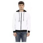 Baldinini Trend White Cotton Men Sweater BA-22610-3XL