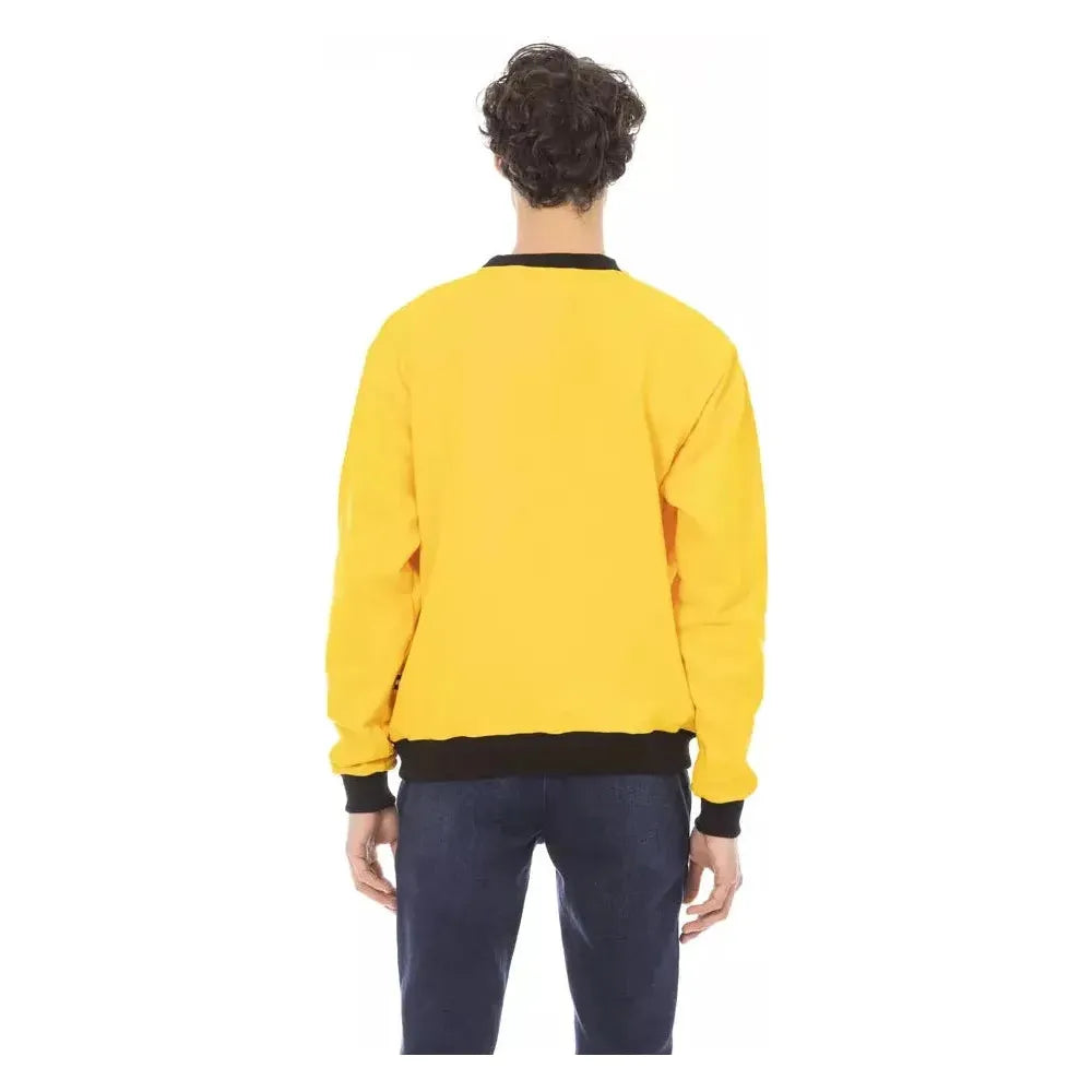 Baldinini Trend Yellow Cotton Men Sweater BA-22496-S
