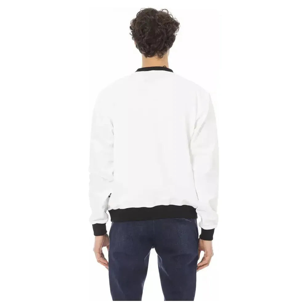 Baldinini Trend White Cotton Men's Hoodie