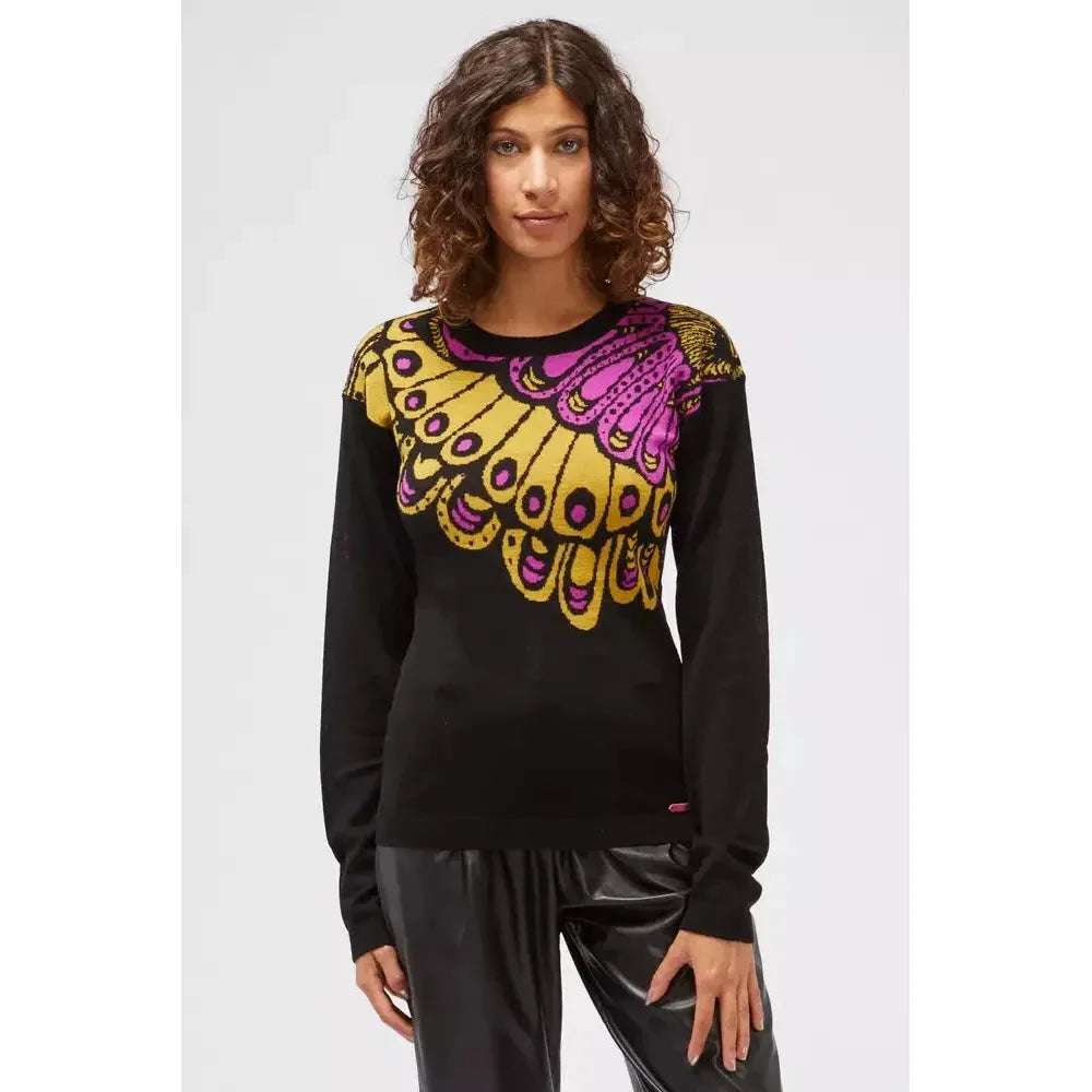 Custo Barcelona Black Wool Women Sweater CU-22159-IT40|S