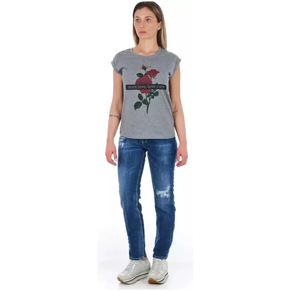 Frankie Morello Blue Cotton Women Jeans FR-21765-W26