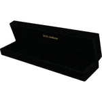 Dolce & Gabbana Black Velvet Logo Plaque Storage Bracelet Jewelry Box SMY101011